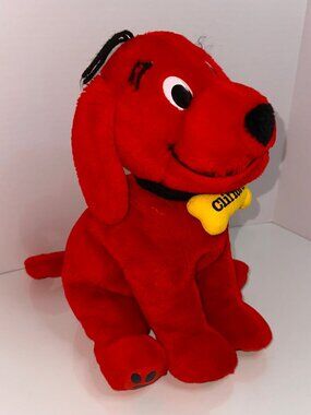 VTG Kohl's Cares Clifford the Big Red Dog Plush 12" 2003 with yellow bone